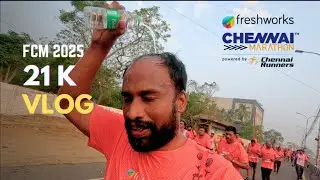 Chennai Marathon 2025 | My 21K Half Marathon 🏃‍♂️ Experience | Freshworks Chennai Marathon 2025 Vlog