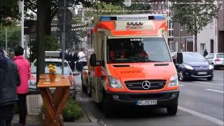 2x RTW 2x NEF Alarmfahrt Neuss Furth (beschreibung)