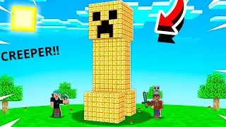 EU ENCONTREI UM SUPER CREEPER DE LUCKY BLOCK