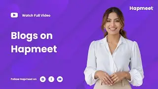 Explore the Blog Section on Hapmeet 📚 | Learn, Grow & Connect #hapmeet #trending #blogs