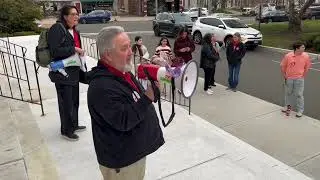 Milford school budget protest