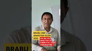 BRABU 2ND SEMESTER  EXAM DATE KAB ? | 2024-28 |SECOND SEMESTER EXAM ROUTINE KAB ?