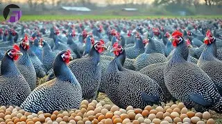 How Chinese Farmers Raise 2 MILLION Guinea Fowl for Meat & Eggs |  Shocking Farming Documentary!