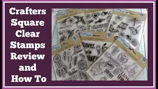 Как сделать и просмотреть квадратные прозрачные штампы Dollar Tree Crafters