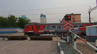 ЖЕЛЕЗНАЯ ДОРОГА.  Электропоезд ЭД2Т-0053. Новосибирск