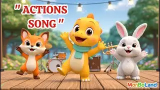 Go! Go! MonBo! 🪗| Fun Action Song | Learn Actions with Music | MonBoLand Official  Ep 41
