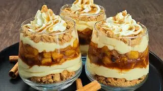 Apple Trifle with Spice Cookies
