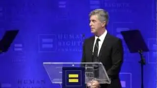 Host Tom Bergeron speaks at 2013 Human Rights Campaign Los Angeles Gala Dinner