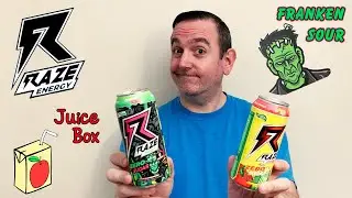 Raze Juice Box & FrankenSour Energy Drink Product Review; Raze Apple Juice Box and Raze FrankenSour