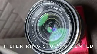 Removing A Stuck Dented Filter Easily (Sony 18-55mm Kit Lens)