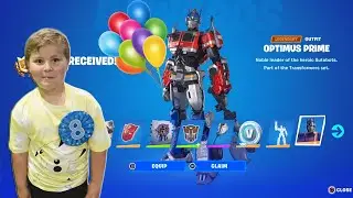 HAPPY 8th BIRTHDAY Harrison! Giving My Kid 13,500 V-Bucks To Unlock NEW Fortnite Battle Pass WILDS