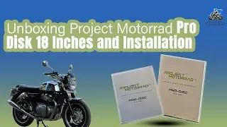 Unboxing project motorrad pro disk 18 ich and installation #interceptor650 #royalenfield