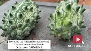 Kiwano; the African Horned Melon
