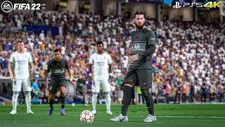 FIFA 22 PS5 - Real Madrid Vs PSG - UEFA Champions League 2nd Leg Round 16 - 4K Gameplay