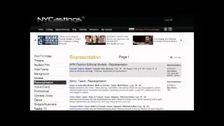 NYCastings.com getting representation