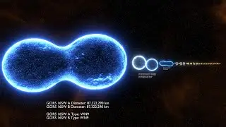 Contact Binary Stars Size Comparison