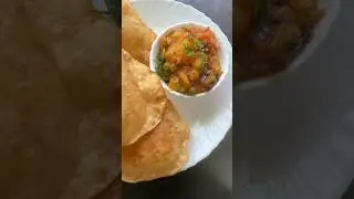 Puri-Potato curry | #viral #shortsvideo #shorts