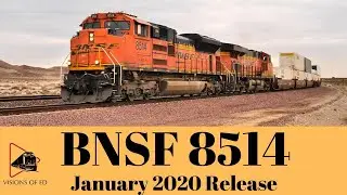 BNSF Intermodal Train Westbound Stack Train EMD SD70ACe-P4 Locomotive BNSF 8514