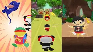 TAG WITH RYAN RED TSHIRT VS PIRATE TSHIRT WITH GUS FUNNY GAMEPLAY