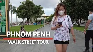 Phnom Penh city walk street day tour 2021