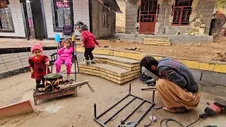 Installing Kitchen Cabinets & Building a Traditional Nomadic Kitchen in Rahale**