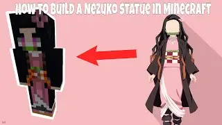 How to build a Nezuko statue in minecraft - TUTORIAL