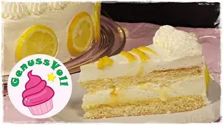 🍋🍋 Holt Euch den Sommer nach Hause mit dieser fruchtig frischen ZITRONENTORTE mit Buttermilchmousse!