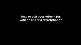 ATHER-EV  450S Bluetooth connect and successfully pairing