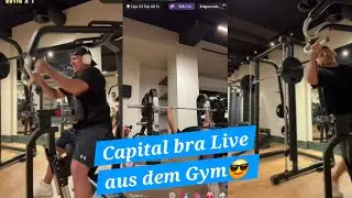 Capi TikTok livestream from the gym 😱👑 Always good to exercise 😎