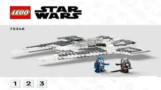 LEGO instructions - Star Wars - 75348 - Mandalorian Fang Fighter vs TIE Interceptor (Book 1)