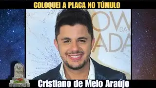 Túmulo de Cristiano Araújo, deixei uma linda homenagem no túmulo.