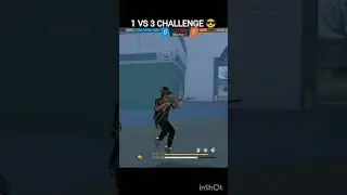 1 VS 3 CHALLENGE FREE FIRE GAMEPLAY 😎 #shorts #freefire