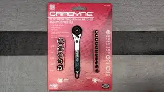 Unboxing - CARBYNE 17 Piece Right Angle Mini Ratchet Wrench Screwdriver, 1/4 Inch Dual-Drive Head