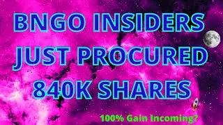 BNGO Catalyst Alert -- 840K Shares Obtained By Insiders + Liquating Debt - Green Next Week?