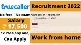 TrueCaller Work From Home Job | Chat Support Job 😍| Best Perks | Jobs For Graduates | Latest Jobs