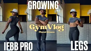 Gym vlog | Day in the life | Planet fitness Leg day as a NATURAL WELLNESS IFBB PRO 