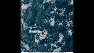 Hawaii from Space 🌋 September 25 2022 GOES-West Hawaii GeoColor Timelapse