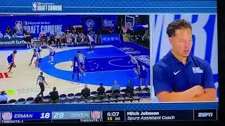Jalen Williams Pick and Roll Drive and Kick Move Find Open Space Dunk