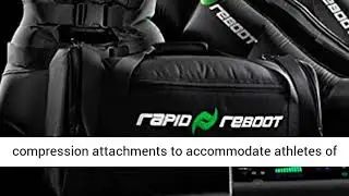 Rapid Reboot Complete Package: Compression Boot, Arm, Hip, Pump, Duffel