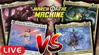🔴2HG March of the Machine - Commander League Exhibition | MTG LIVE Stream