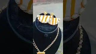 #handmade jewellery#fabric long set#any colour can be customised according to your outfit#DM for de