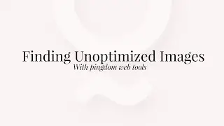 Find Image Sizes Pingdom