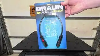 BRAUN 290 Lumen Rechargeable LED Neck Light Harbor Freight