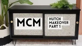 Transforming a Mid Century Modern Hutch / Wise Owl Pain One Hour Enamel / Furniture Flip for Profit