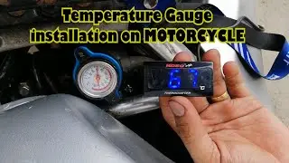 Digital Temperature gauge installation on HONDA CBR 250R MC19