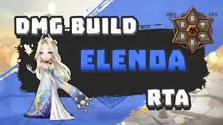 Summoners War Elenoa Damage Build RTA with Rune Showcase at the end 魔灵召唤光极地爆伤半肉符文配置实时竞技场 结尾符文展示