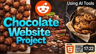 Chocolate Delight Website 🍫 | HTML CSS JS Mini Project using ChatGPT & Blackbox AI 🤖✨ #htmlcssjs 💻