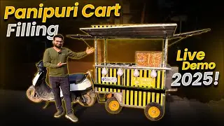 4 Nozzle Pani Puri Cart Machine | Automatic Golgappa Filling Cart | Live Demo & Business Idea 2025
