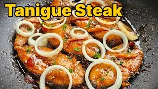 Tanigue Steak Recipe | (Spanish mackerel steak) Easy Filipino Fish Steak at Home