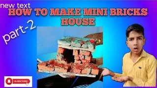 How to make mini bricks house homemade#trending house#homemade#cement bricks and tiles homemade#🏚️🏘️